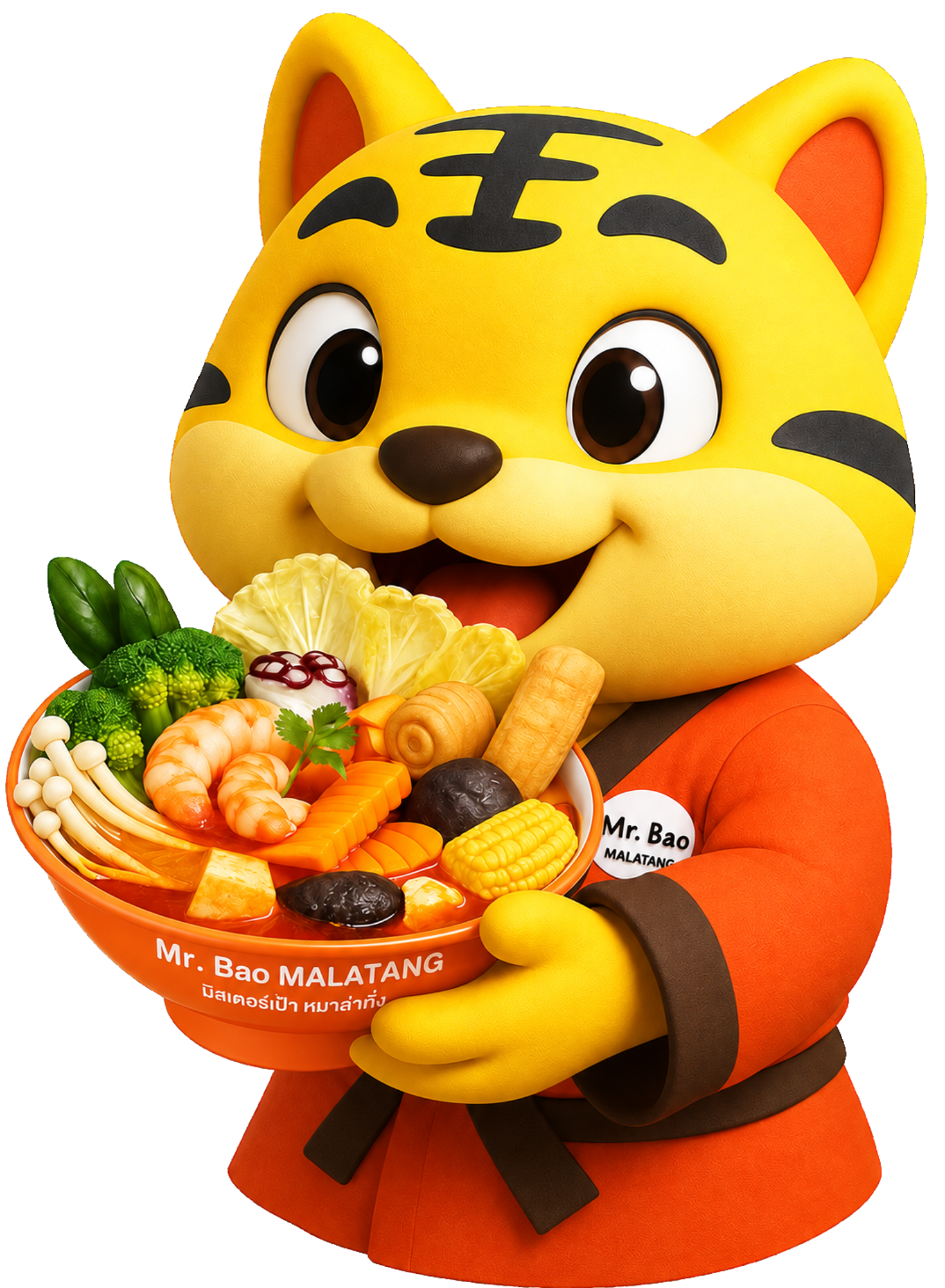 มาสคอตเสือของแบรนด์ Mr.Bao